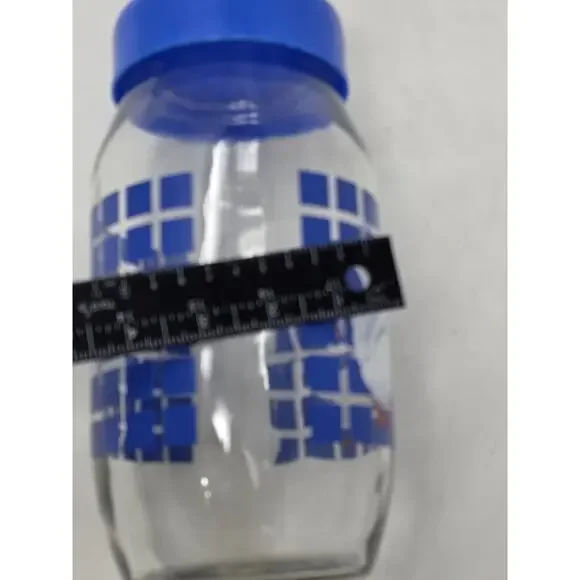 VTG Carlton Blue Lidded Glass Geese & Duck Jar 3/4 & 2 Liter USA Goose Cottage - Picture 16 of 16